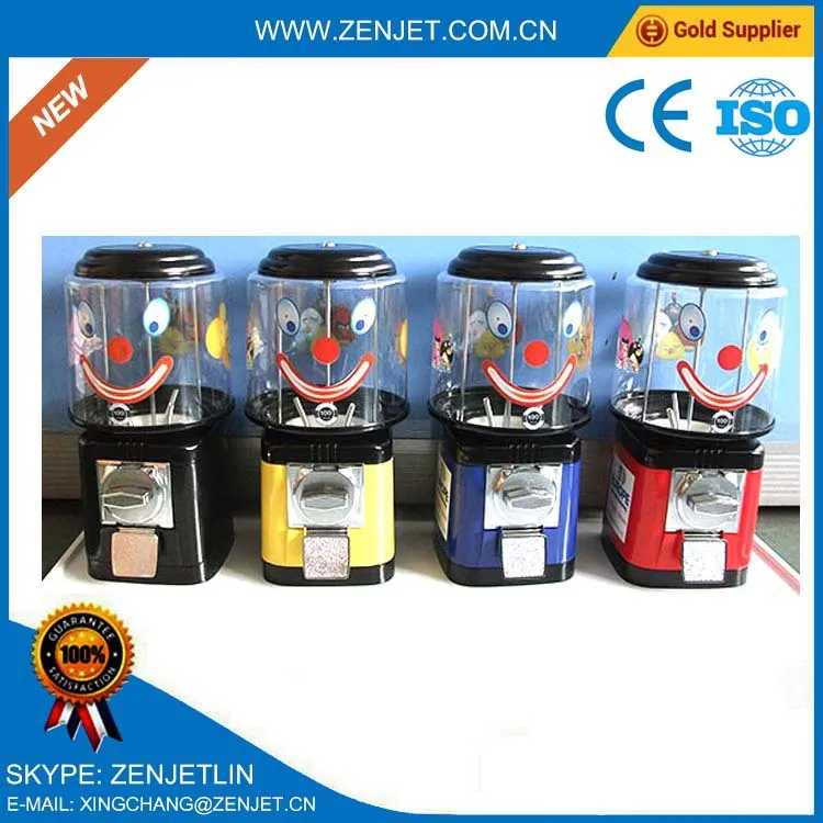 Candy gumball vending machine with card reader, View Candy gumball