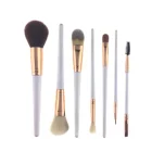 New Travel For Face Rose Gold White Private Label Brushes High Quality Cosmetic Free Sample Professional Taklon Makeup Brush Set