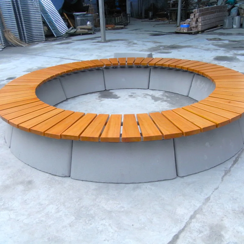 Top Sale Cheap Patio Round Outdoor Bench Hdpe Recycling Plastic