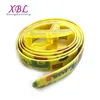 XBL Latest design PRINTED sport silicone SOFT plastic yellow belt sportbelt