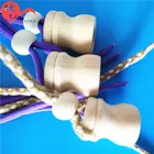 wholesale exquisite wooden cap for hanging car perfume bottle