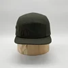 New Design Custom 5 Panel Pen Holder Painter Hat Waterproof Waxed Wax Cotton Caps With Leather Strap