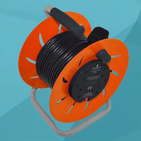 50m Empty Plastic Stand Retractable Spring Loaded Industrial