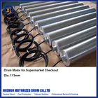 113mm Dia. drum motor motorized conveyor roller for supermarket checkout