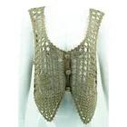 2019 Fashion Hand made Crochet Women Vest For Summer