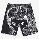Wholesale polyester custom mens compression blank board plus size short shorts