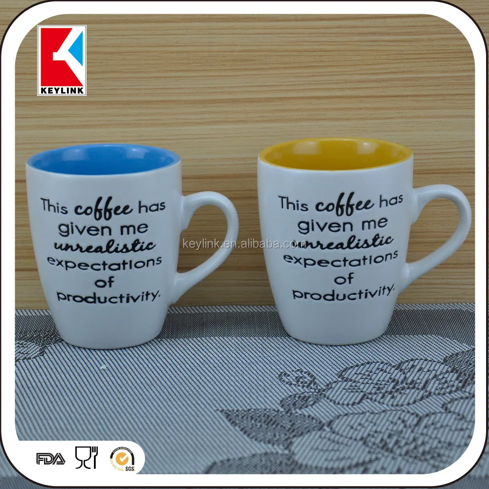 logo printing stoneware tea mug cup unique shape ceramic coffee