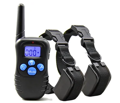 WELLTURN 300m/330 Yard Static Shock Vibrating Peted Dog Training Shock Collar Electronic Dog Beeper Shock Collar