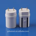 Fluorescent full plastic light tube T8 led full PC led lamp tube with clip-on end cap