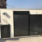 Flat plate air heating solar air collector air ventilator