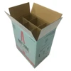 Recycle paper corrugated 6 bottle wine box