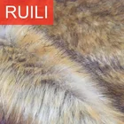 80% Acrylic fake fox leather artificial faux wolf racoon fur fabric
