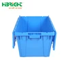 stackable nestable sale plastic folding moving crates with lid