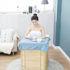 Wood Sauna Wooden Barrel Sauna Mini Solid Wood Far Infrared Sauna Barrel For Home Use
