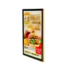 Burger shop price list menu board led poster frame magnetic slim light box