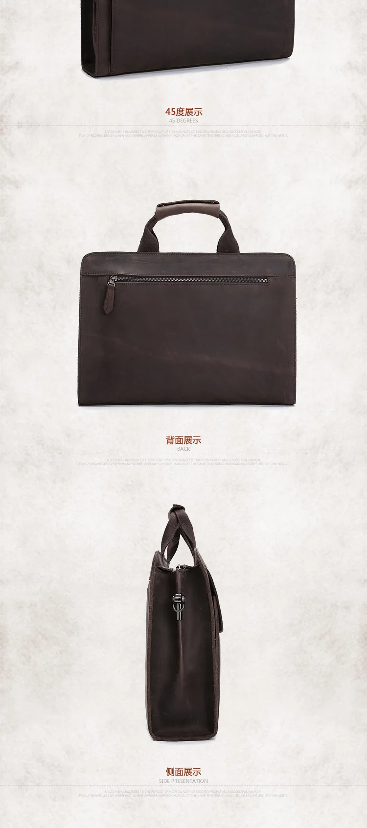 crazy horse leather men briefcase (8)