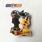 Direct manufacturer produce wholesale custom number seven shaped metal lapel pin in China fashion design