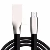 Wholesale Zinc Alloy USB Cable Noodles flat Micro USB Cables Charger For Mobile Phone 1M Data Charging For Samsung