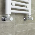 1200 mm Wide 600 mm High Flat White Heated Towel Rail Radiator Bathroom Kitchen
