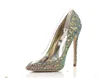 12cm 10cm 8 cm stiletto heel shinny sequins glitter clear vamp point toe pumps ladies shoes