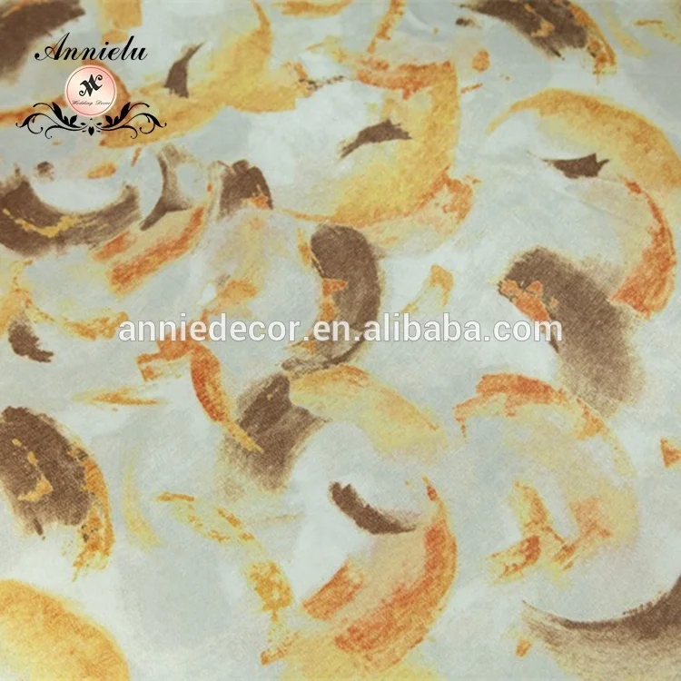 New design polyester printed fish pattern tablecloth table cover for wedding decoration