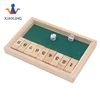 Bits and Pieces Wooden Shut the Box 9 Dice Game Board-Classics tabletop version of the popular English pub game