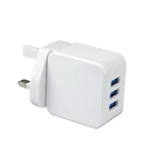 Power UK + EU + US 3 plug micro usb ac/dc universal travel adapter