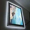 Frameless clear acrylic poster frames LED Crystal super thin sign picture frame