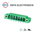 KF2EDGRM-3.81 pitch Right Angle pluggable terminal block connector with screw holes 300V 10A