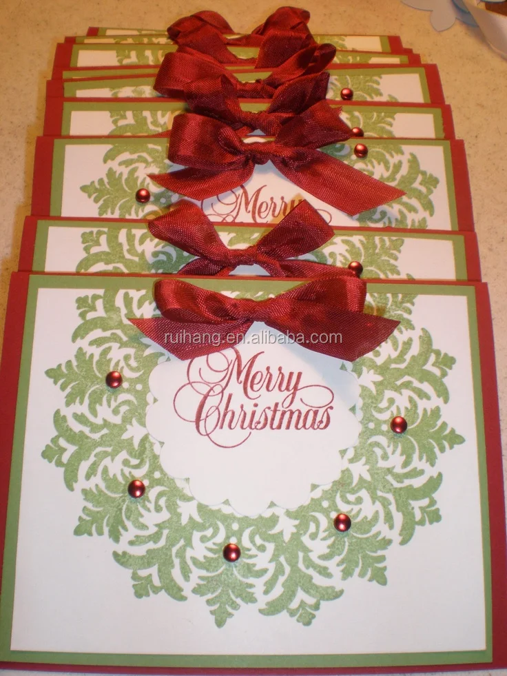 winter royal fold christmas tree glitter paper christmas cards
