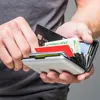 2- in- 1 iPower Aluminium RFID wallet protecting your IDs from theft