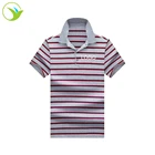 2019 New Product Wholesale Custom Stripe Color Combination Collar Design Polo T Shirts For Office Uniform