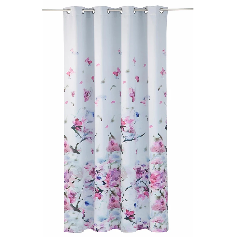 Shanghai Evision made in green curtain, oeko certificate curtains for living room,white burnout window curtains for germany