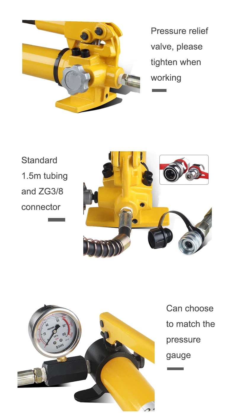 cfp-800 high quality 70mpa portable hydraulic foot pedal pump