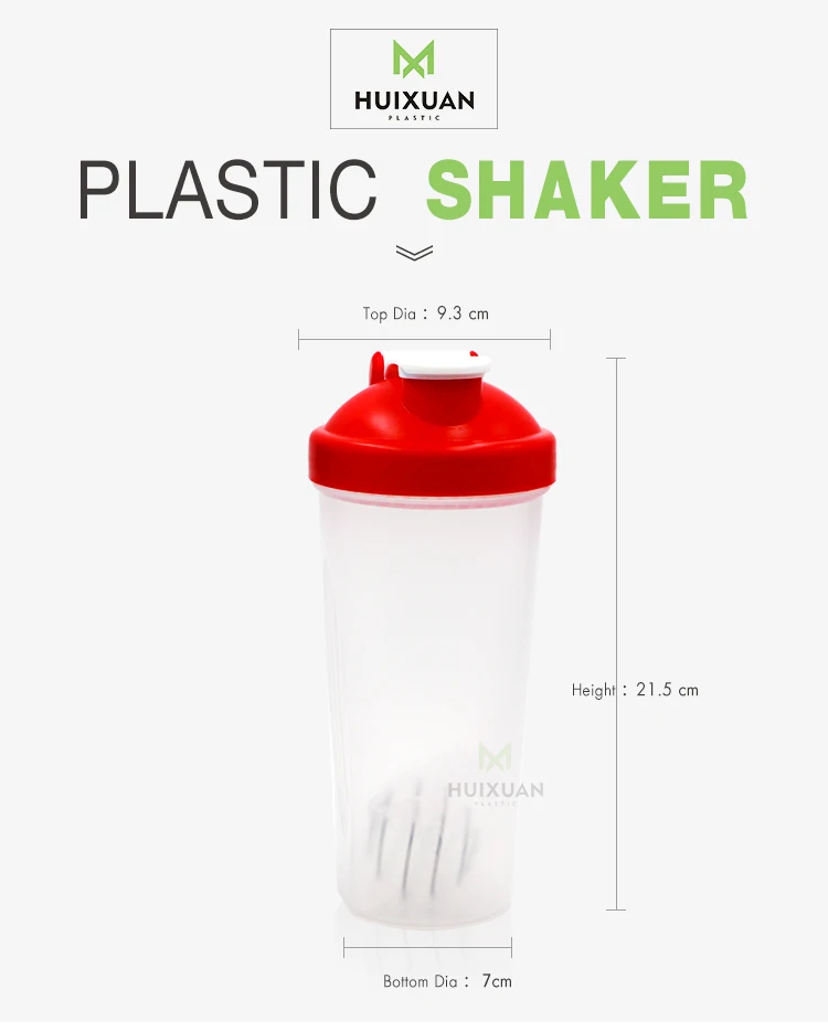 bpa free shaker water bottle shake protein plastic drinkware