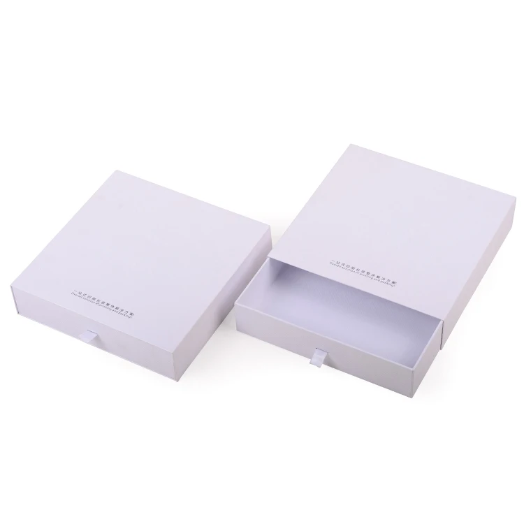 luxury designing custom gift paper drawer slide box packaging