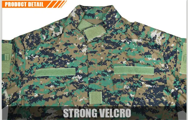 Army Military Uniform ACU Camo in high quality ISO standard for tactical hiking outdoor sports hunting camping airsoft
