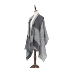 Promotional superior quality soft winter wholesale ladies acrylic knitted plain elastic shawl scarf