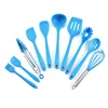 Professional silicone handle gadgets cooking spaghetti kitchen utensil set cooking utensils names and pictures with cheap price