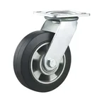8 x 2 200mm heavy load aluminium core casters on rubber caster tyre