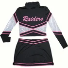 cheerleading uniform design metallic shiny fabric cheerleading dance uniform custom cheerleading uniforms