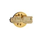 Custom Kids Gold Plated Insignia Logo Metal Pin Badge
