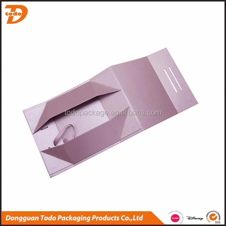 luxury cardboard foldable gift box for branding handbag