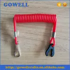 outdoor boat engine kill-stop switch sprial safety lanyard
