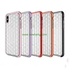 New Arrival double color diamond pattern crystal clear tpu case for iPhone X