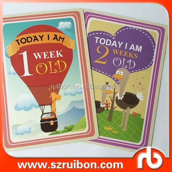 baby milestone cards for baby shower gift baby first year memory