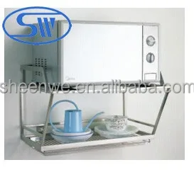 2017 Hot Guangzhou Stainless Steel Microwave Oven Rack Shelf 2017 Hot Guangzhou Stainless Steel Microwave Oven Rack Shelf Kitchen Wall Mounted Storage Racks