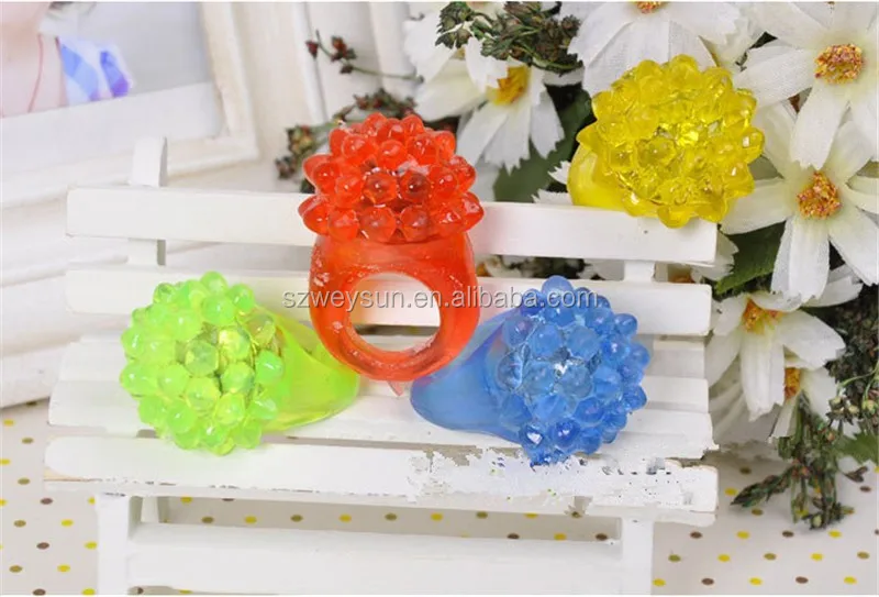 jelly rings toy luminous strawberry model ring girl evening of