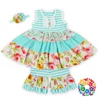 Baby Girls 3 Pcs Clothes Set Kids Short Sleeve Top And Casual Ruffle Pants Girls Boutique Outfits