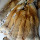 Wholesale Red fox animal hide natural color red fox fur skin